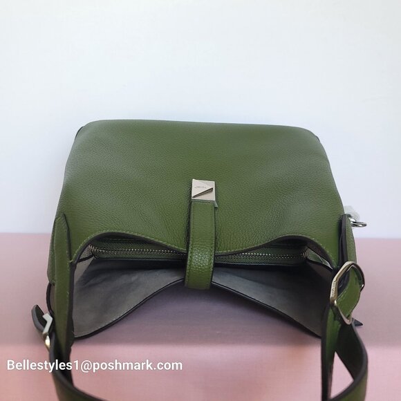 KATE SPADE Deco MEDIUM Pebbled Leather Crossbody Tote Bag- Jungle Vine⭐ - Picture 11 of 16